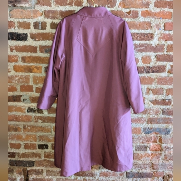 Vintage Misty Harbor 14 P Dusty Rose Trench Coat w/ Cozy Removable Liner - Picture 11 of 16